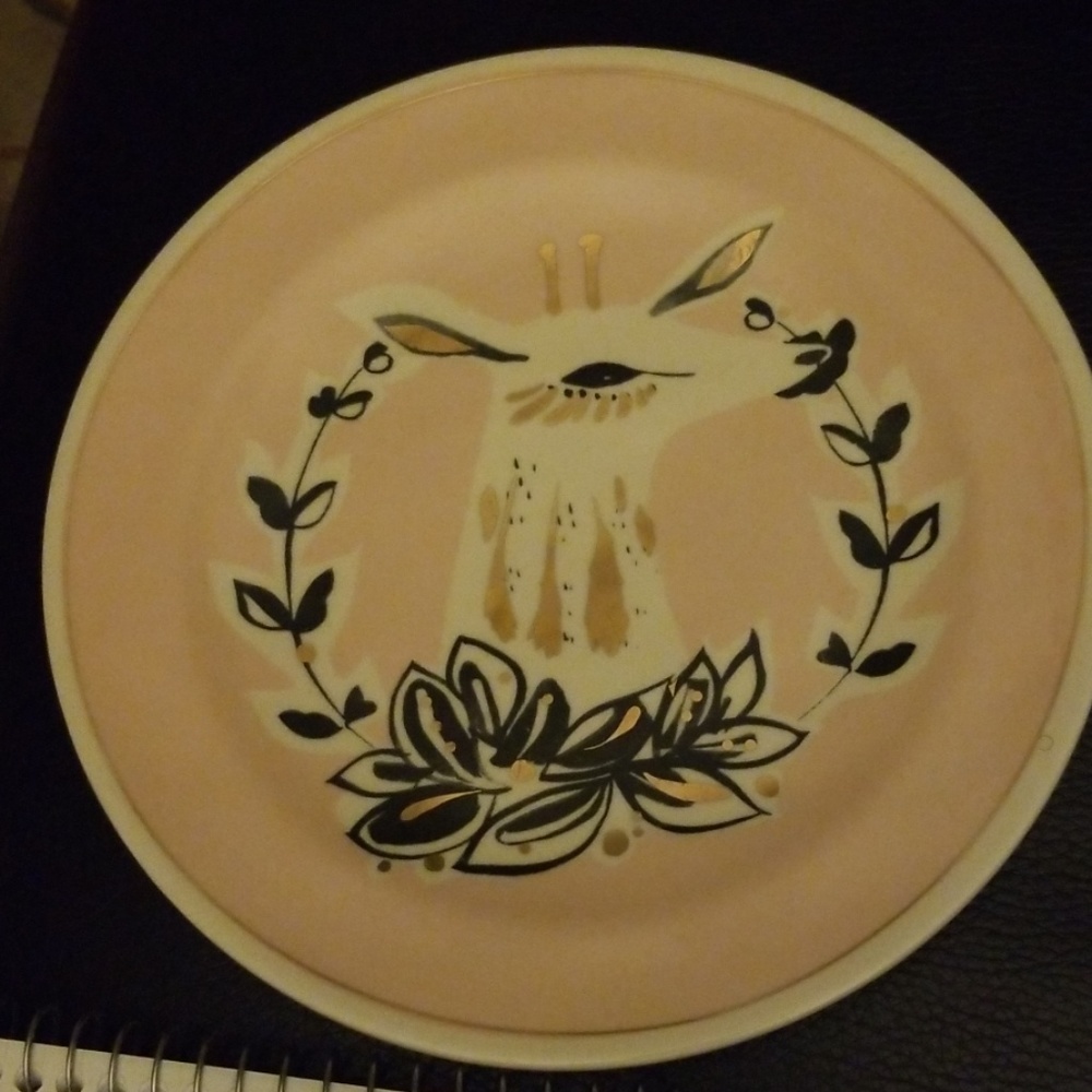 *1 left* Corinna Fawn dessert plate
